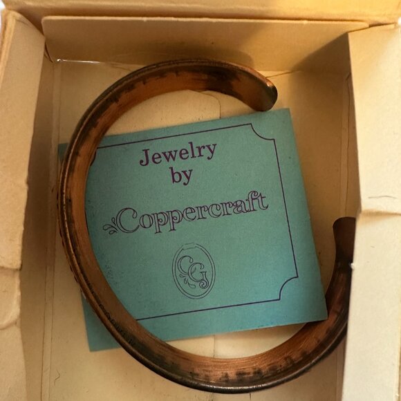 Vintage Coppercraft Guild 1970's Cuff  Boho Bracelet-Beautiful! - Picture 4 of 4